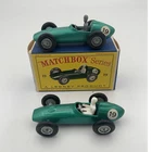 Lesney Matchbox Series x2 - No.19 Aston Martin DBR5 WHITE & GREY Driver w/ Box