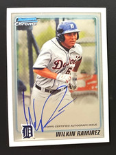 2010 Bowman Chrome Baseball WILKIN RAMIREZ On Card Autograph Card #BCP191 Tigers
