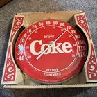 Vtg Coca-Cola Brand Wall Thermometer 1984 TCA With Original Box