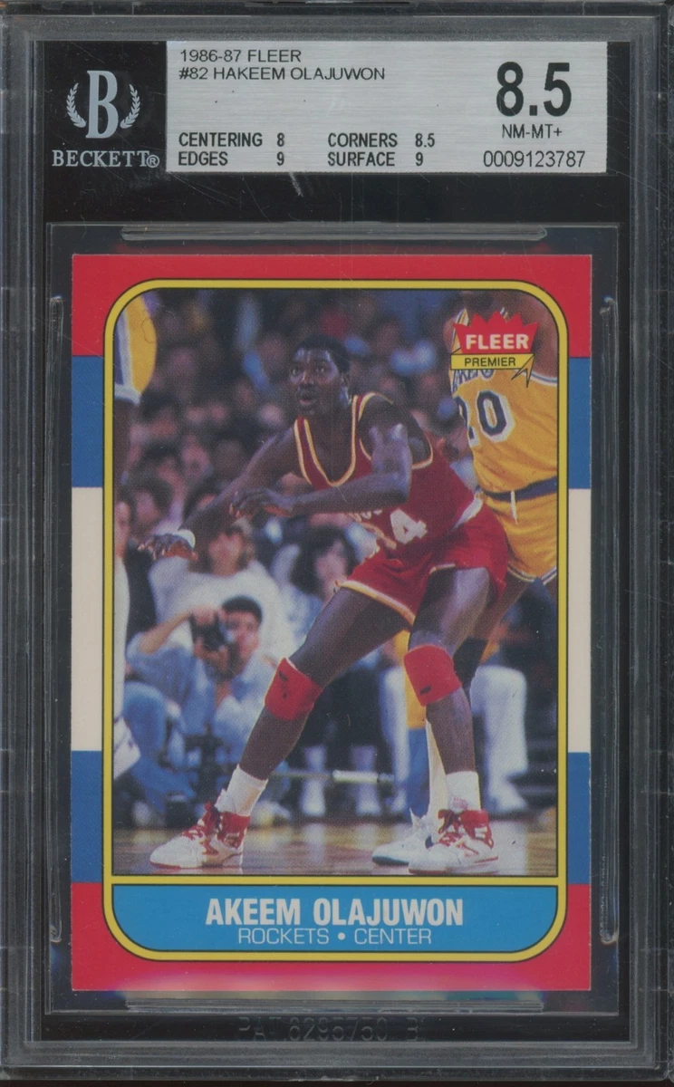 Hakeem Olajuwon Beckett Grading Services (BGS) Basketball Rookie
