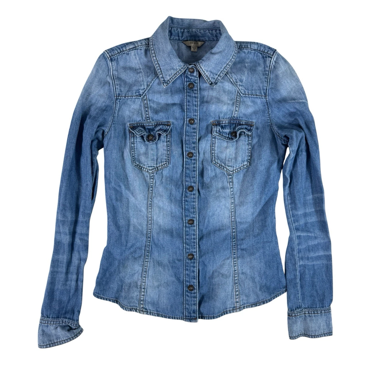 GUESS Denim Tops for Women for sale | eBay