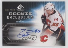 2010-11 SP Game Used Edition Rookie Exclusives 77/100 TJ Brodie #RE-TB Auto 17uj