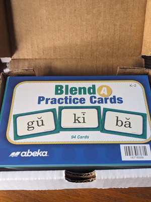 Abeka Blend A Practice Cards 