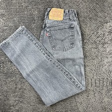 Vintage Levi's 501 Women's 24x28 Jeans USA Made Acid Wash High Waist 80s