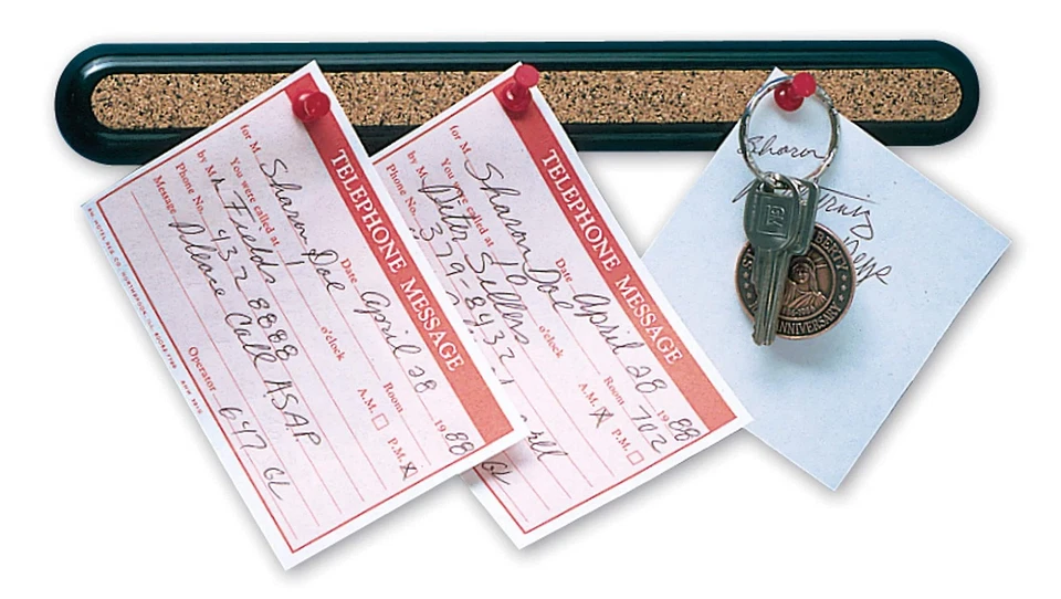 Bulletin -Bar II Natural -Cork -Bulletin, 12 x 1.75 Inches, Natural, Black Frame - Image 3 of 3