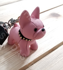 NEW Cute French Bulldog Keychain Cute Bully Dog Key ring Keyholder PINK