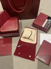 Cartier Love Bracelet ‘Small Model’ 18ct White Gold - Size 18 - with box papers