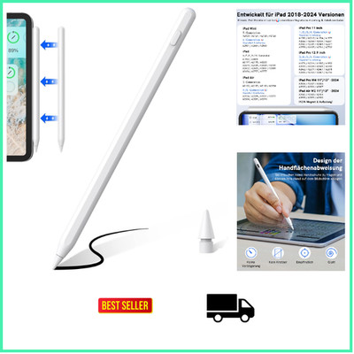 Apple Pencil USB-C Ladeleistung Neigungssensitivität Palm Rejection