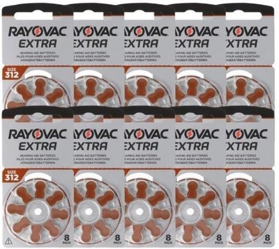 Rayovac Extra 80er Pack Hörgerätebatterien mit Sound Fusion ...