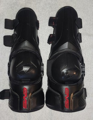 EVS Epic Knee & Shin Guards LG-XL Black Motocross Dirt Bike Armor W/Box