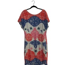 Vero Moda Sheath Dress Women's Large Multicolor Boho Floral Festival Back Zip