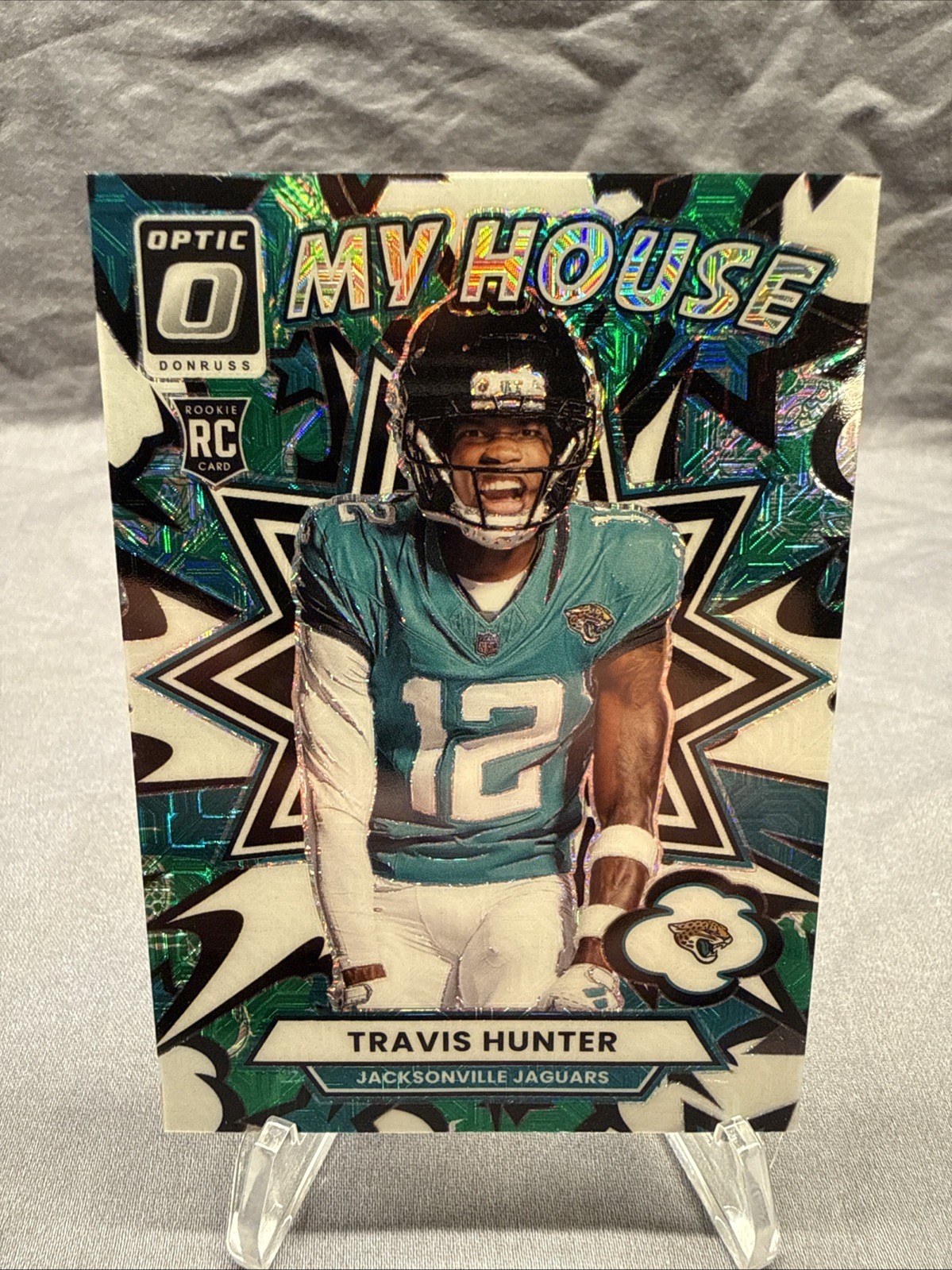 2025 Donruss Optic Choice Travis Hunter Rookie DRAGON MY HOUSE SSP RC /24