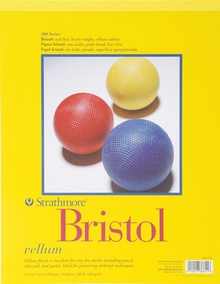Strathmore Bristol Pergament Papier Block 11''X14'' -20 Blatt - 342-111