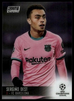 2020-21 Stadium Club Chrome UEFA Champions League #16 Sergiño Dest
