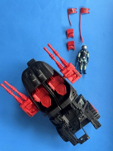 GI Joe Cobra STUN 1986 Hasbro Vintage Vehicle INCOMPLETE  Figure Unbroken Flag