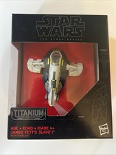 STAR WARS BLACK SERIES JANGO FETT   S SLAVE 1 TITANIUM SERIES 27 NEW MOC SEALED