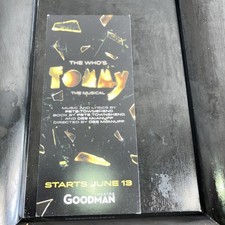 The Who's Tommy The Musical Goodman Theatre Chicago 2023 Advertising Flyer Rare