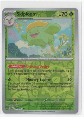 Pokemon Paldea Evolved 002/193 Skiploom Reverse Holo