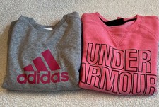 Lot of UNDER ARMOUR A27 COLDGEAR/ Adidas SWEATSHIRT GIRL L 14 