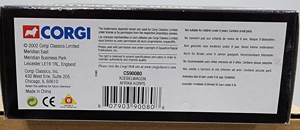 Corgi Fighting Machines Afrika Korps Kubelwagen CS90080 - Image 3 of 3