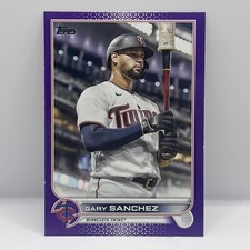 2022 Topps Update Series Baseball Gary Sanchez Base US177 Purple Parallel