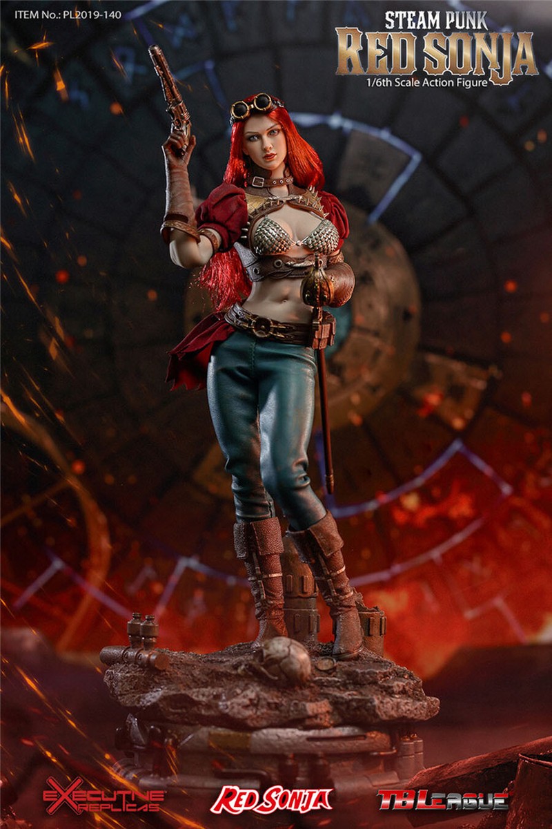 アメコミ RED SONIJA STATUE 1/6 Scale 1:6 Scale TBLeague Steam Punk Red Sonja Action Figure
