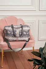 Stella & Dot Crush It Carry On- Blush Snake Brand New In Original Pkg. Rv $179