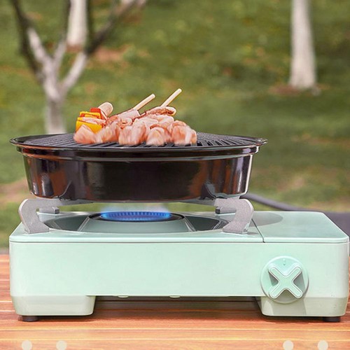 Tragbares Backblech im koreanischen Stil, Camping, Picknicken, Eisenplatte Braten Pa. - Bild 11 von 22