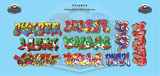 Graffiti HO 1:87 Scale Decal Set