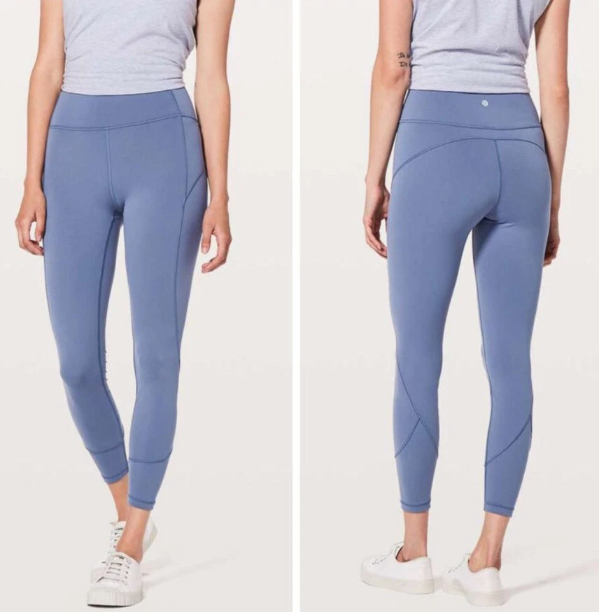 🦄NWT Lululemon In Movement Tight HR Sz 4 Brilliant Blue 25” Released 2018  RARE!