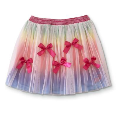 girls rainbow tulle skirt