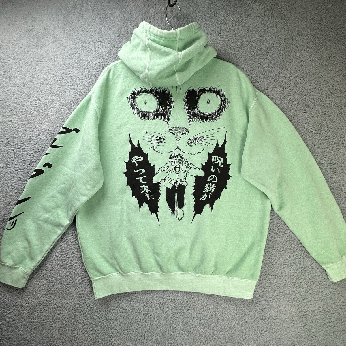 Junji Ito Cat Diary Yon & Mu Hoodie XL Ripple Junction Manga Mint