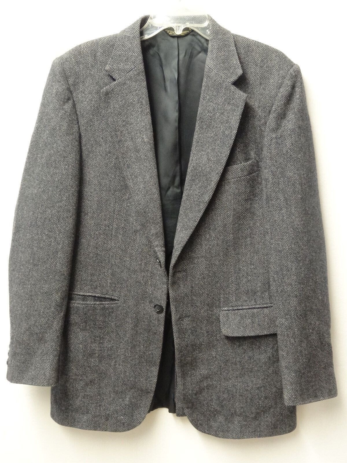 FILA Tuta giacca sportiva Savile Row Traditions cappotto grigio 42" petto misto lana agnello