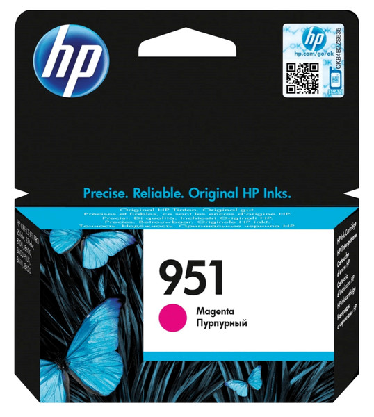 Original Hp 951 Patronen HP951 Tinte Tintenpatrone Magenta Officejet Pro CN051AE-image