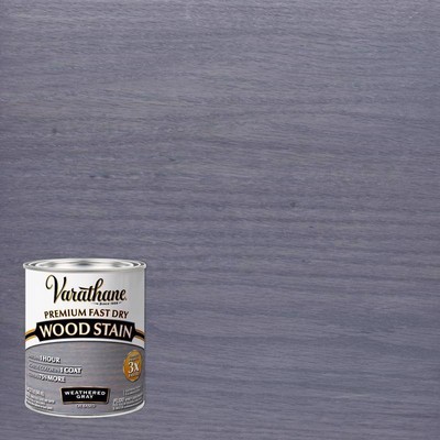 Varathane Semi-Transparent Weathered Gray Oil-Based Urethane Alkyd WoodStain 1qt