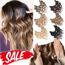 CLEARANCE Russian Wire In Remy Human Hair Extensions Headband Weft BLONDE