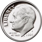 2004 S Roosevelt 90% Silver Dime DCAM GEM PROOF