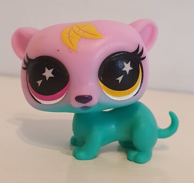 Littlest Pet Shop LPS Brownie Frettchen leuchtende Augen Figur - selten!