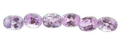 ONE 8x6 8mm x 6mm Bright Oval Pink Kunzite Gem Stone Gemstone EBS4409/41425