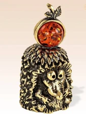 "Hedgehog with Magnet" Souvenir Сollectable Thimble  Figure Statue BronZamania