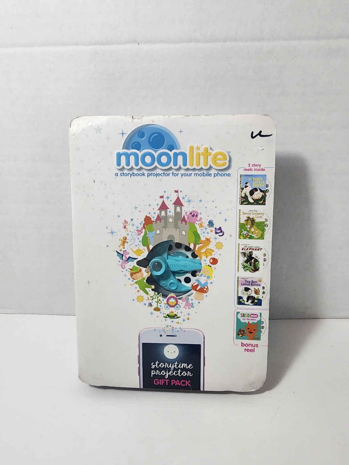 Moonlite Mini Projector with 4 Disney Princess Stories, box slightly damaged-image