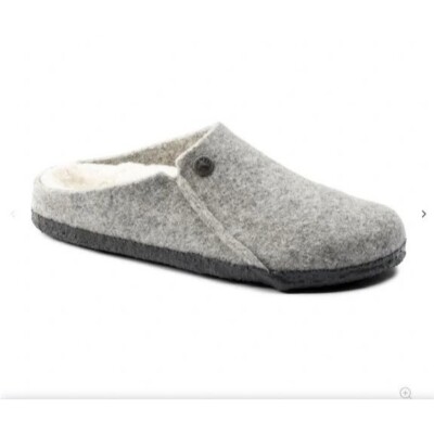 Birkenstock Zermatt Gray Shearling Lined Clogs Slippers Big Kids 32 US  Wool
