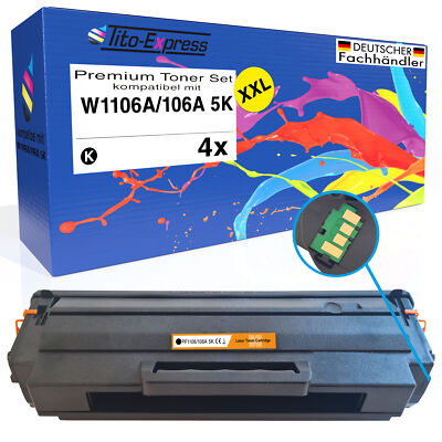 Toner PlatinumSerie für W1106A Laser MFP 107A  107R 107W 135A 137FNW 138FW 138P