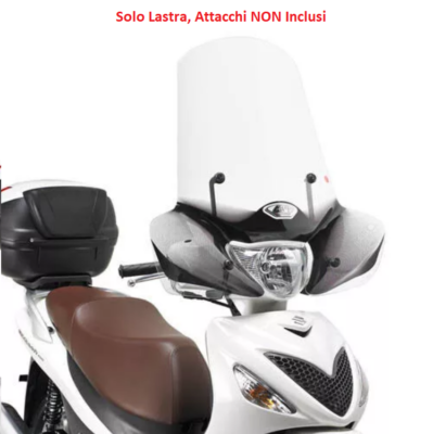 GIVI Parabrezza Trasparente senza Attacchi per Suzuki Sixteen 125