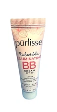 Purlisse Radiant Glow Illuminating BB Cream SPF 30 .24 oz Travel Sz Sealed