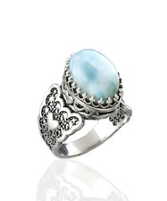 925 Sterling Silver Filigree Art Double Heart Detailed Women Cocktail Ring