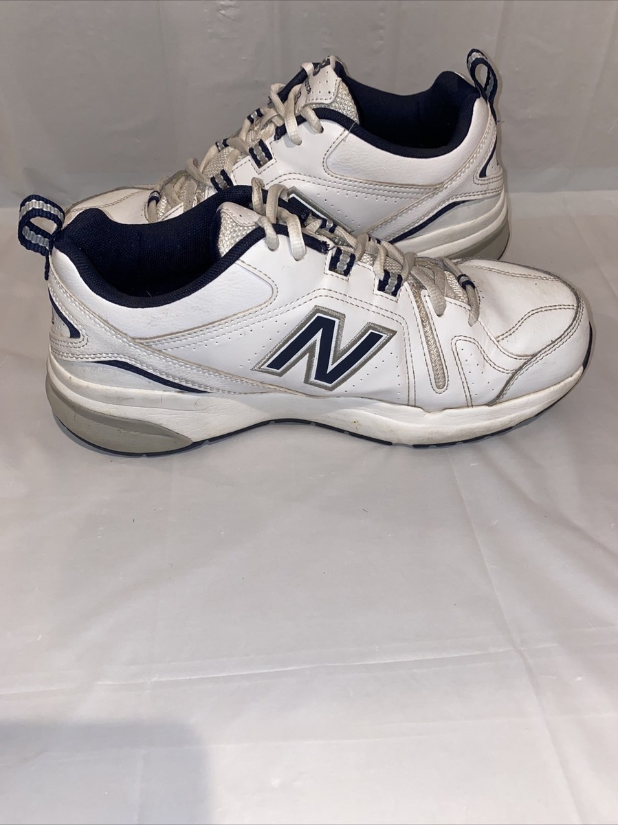 New Balance 608 Sneakers Shoes White Blue MX608WN5 Mens Size