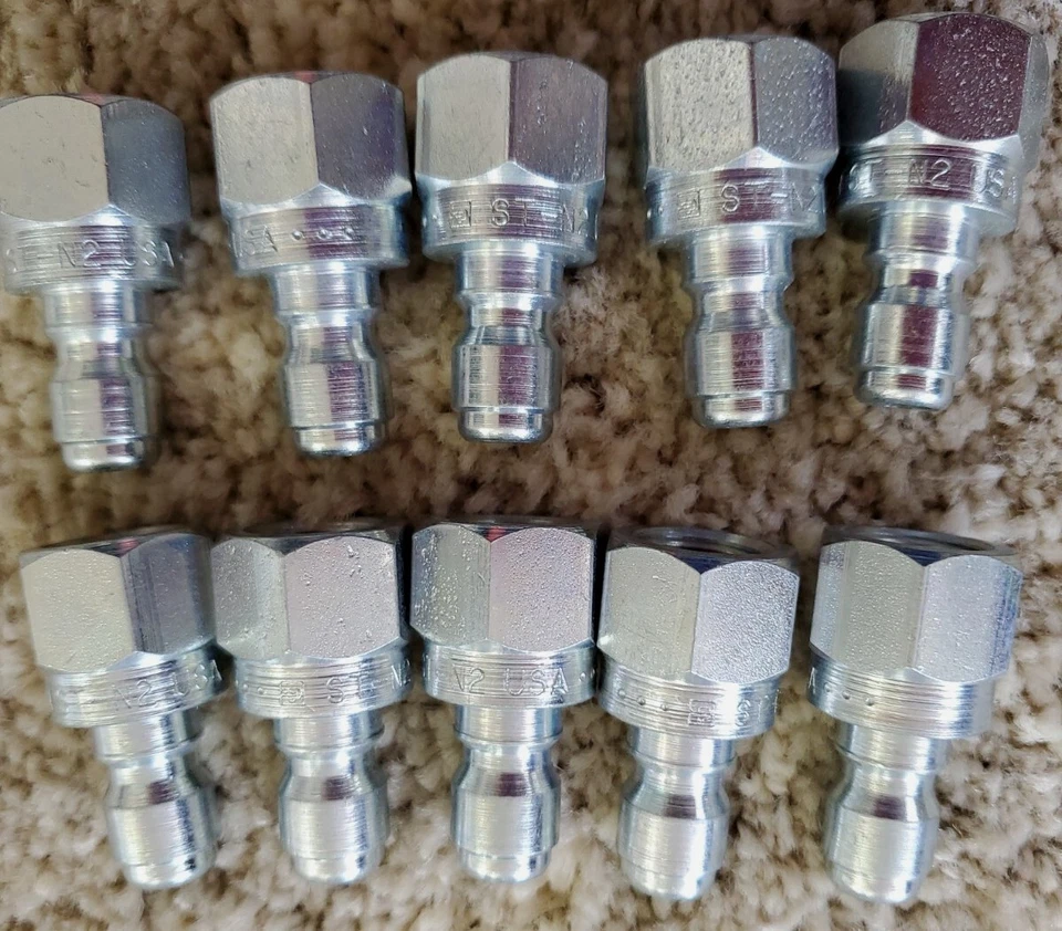 LOTE DE 10 piezas: acoplamiento Parker ST-N2 1/4” enchufe 1/4” NPT Foto 2 de 2