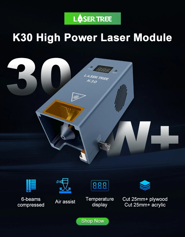 4W 5W 20W 30W 40W 60W Optical Power Laser Module for Laser Engraver Cutting DIY - image 2 of 4