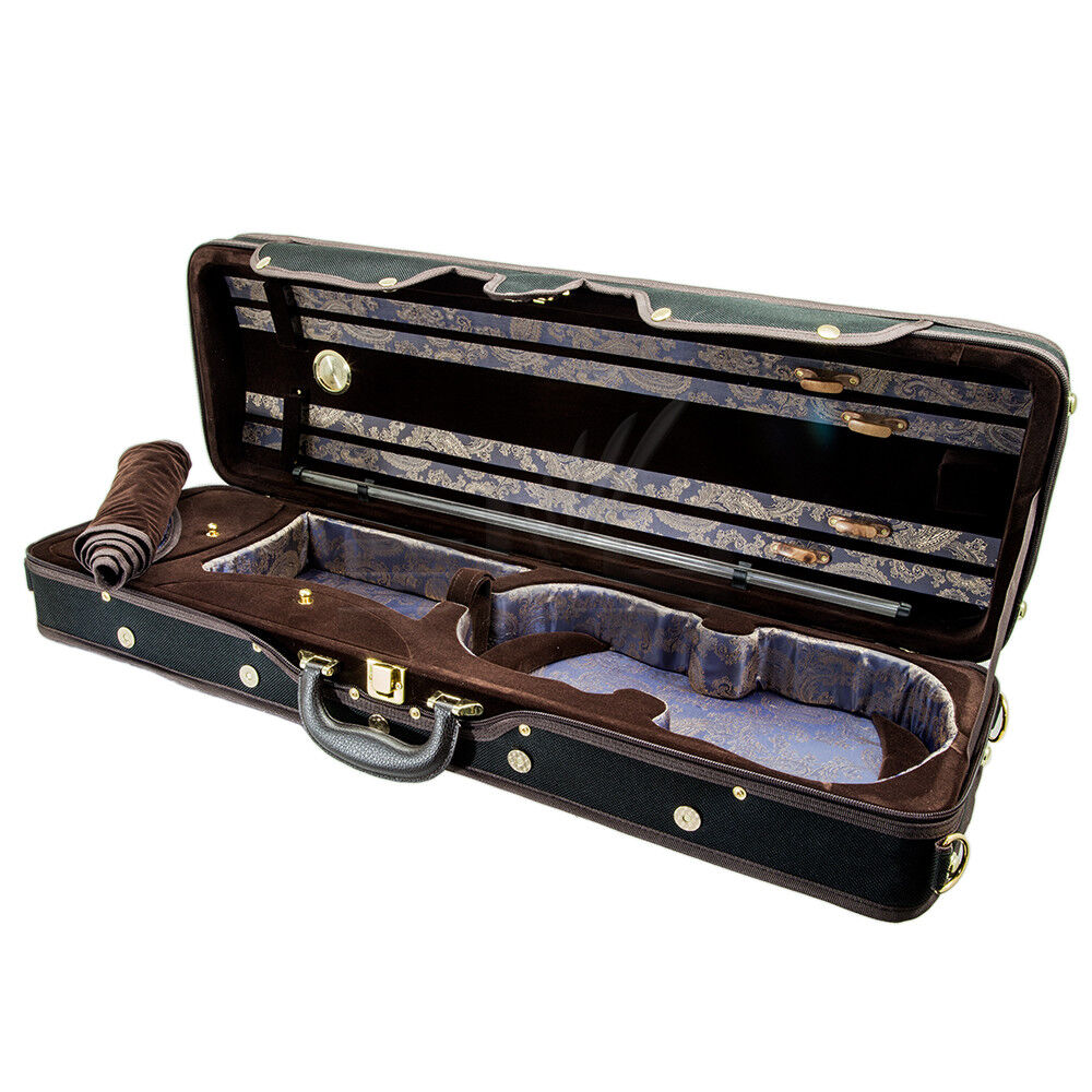 Paititi Violin Oblong Case VNCQF28 Lightweight with Hygrometer Black/Black Khaki Świetna cena